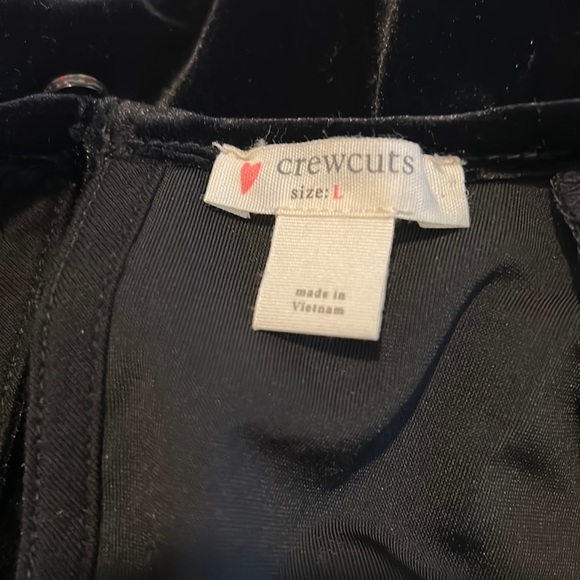 Crewcuts black velvet dress. Long sleeve. Perfect for holidays. - Picture 2 of 2